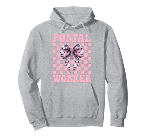 Postangestellter Postträger Post Lady Girl Mom Kokette Schleife Pullover Hoodie Postangestellter Postträger Post Lady Girl Mom Kokette Schleife Pullover Hoodie von Mailwomen Pink Coquette Bow Mail Carrier Gifts
