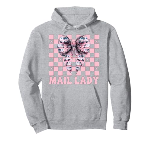 Postsendung Postangestellte Mädchen Mama Kokette Schleife Pullover Hoodie von Mailwomen Pink Coquette Bow Mail Carrier Gifts