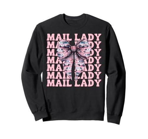Postsendung Postangestellte Mädchen Mama Kokette Schleife Sweatshirt von Mailwomen Pink Coquette Bow Mail Carrier Gifts