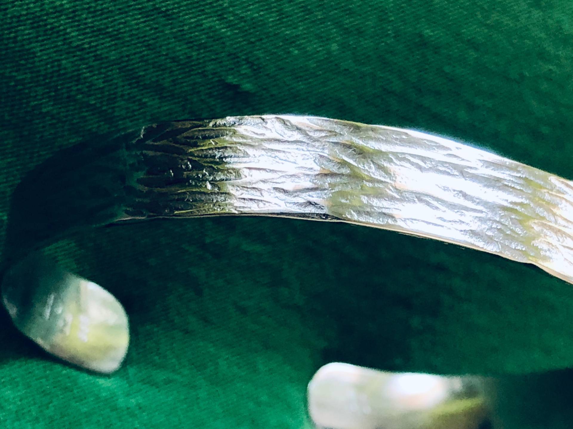 Palladium Armreif "Baumrinde" Poliert, Neu Armspange Geschmiedet/Palladium Bracelet Barkskin Pattern Polished Palladium Armreif "Baumrinde" Poliert, Neu Armspange Geschmiedet/Palladium Bracelet Barkskin Pattern Polished von MainSilberWerk