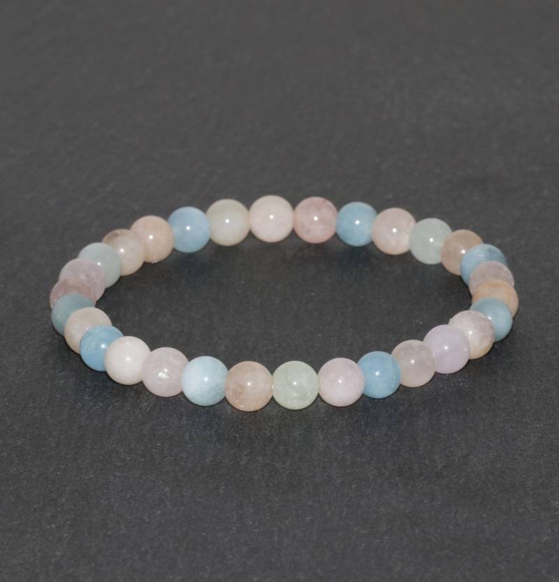 6mm Beryll Armband Handgemachte Grade A Edelstein Perlen Geschenk Morganit Smaragd Aquamarin Heliodor von MainaShiki
