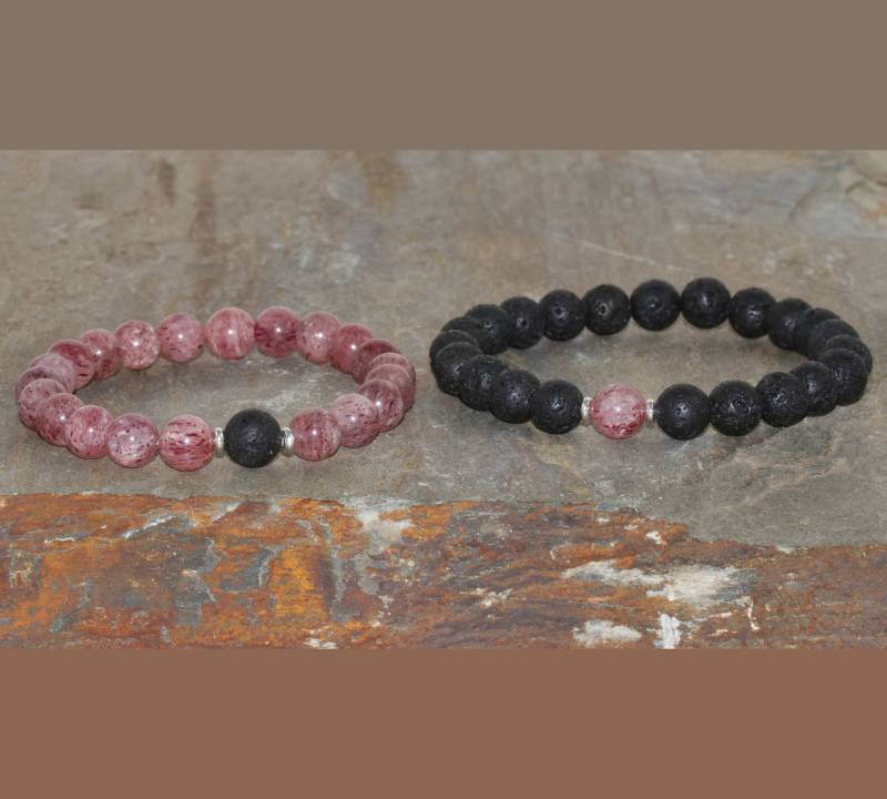 Paare Armbänder, His & Hers Armband Set, 2 Matching Jahrestag Verlobung Geschenk, Freundin Oder Freund Geschenk von MainaShiki