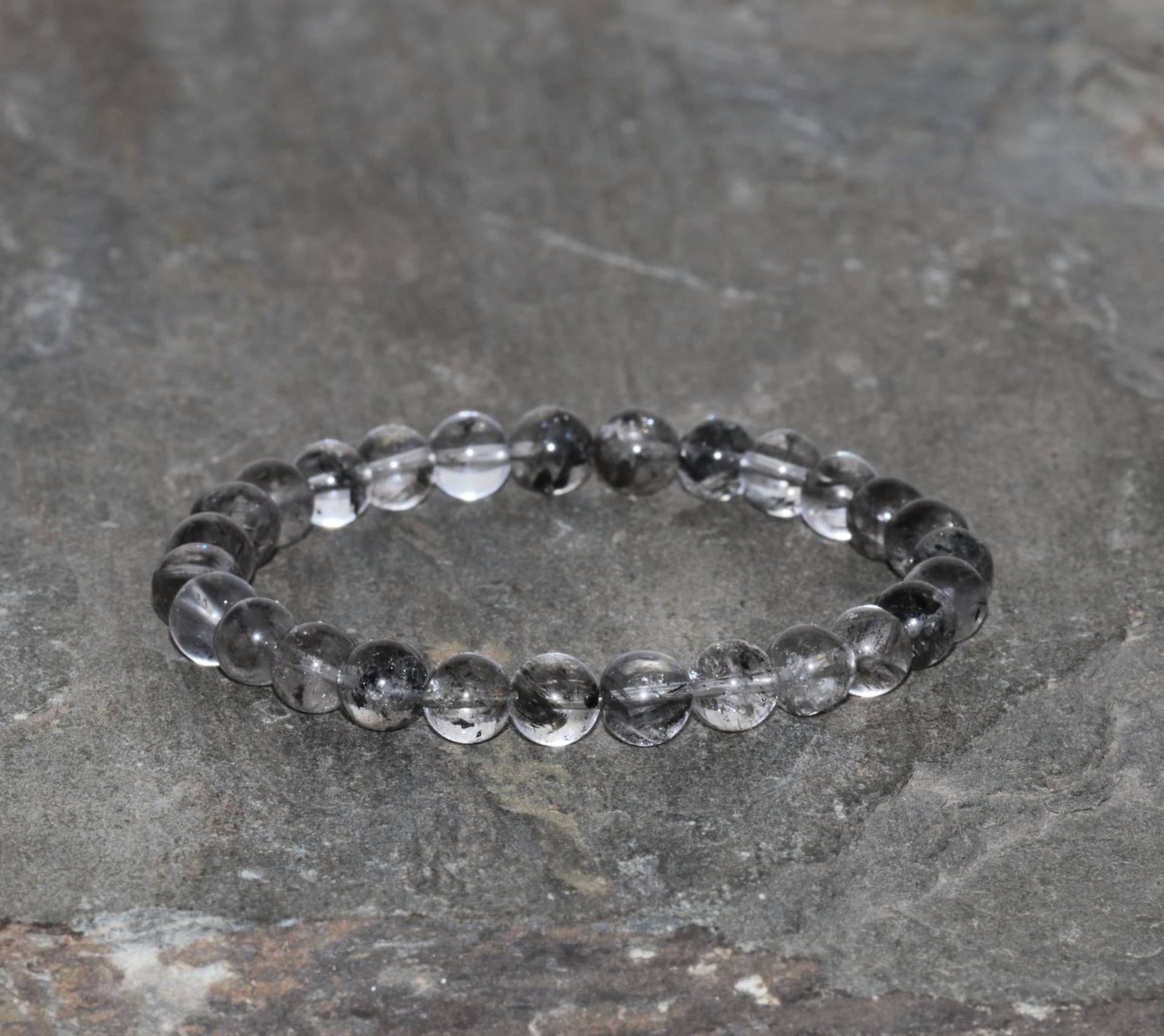 Quarz Armband Handgemachte 6mm Himalaya Perlen Natürlichen Edelstein Stapel Geschenk Unisex Boho von MainaShiki