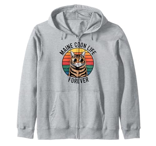 Maine Coon Life Katze Männer Frauen Kinder Geschenk Kapuzenjacke von Maine Coon Life Forever