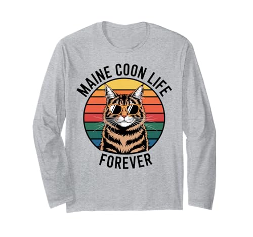 Maine Coon Life Katze Männer Frauen Kinder Geschenk Langarmshirt Maine Coon Life Katze Männer Frauen Kinder Geschenk Langarmshirt von Maine Coon Life Forever
