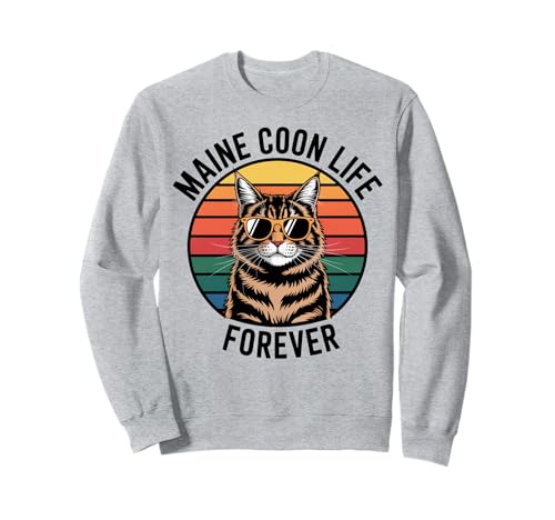Maine Coon Life Katze Männer Frauen Kinder Geschenk Sweatshirt Maine Coon Life Katze Männer Frauen Kinder Geschenk Sweatshirt von Maine Coon Life Forever