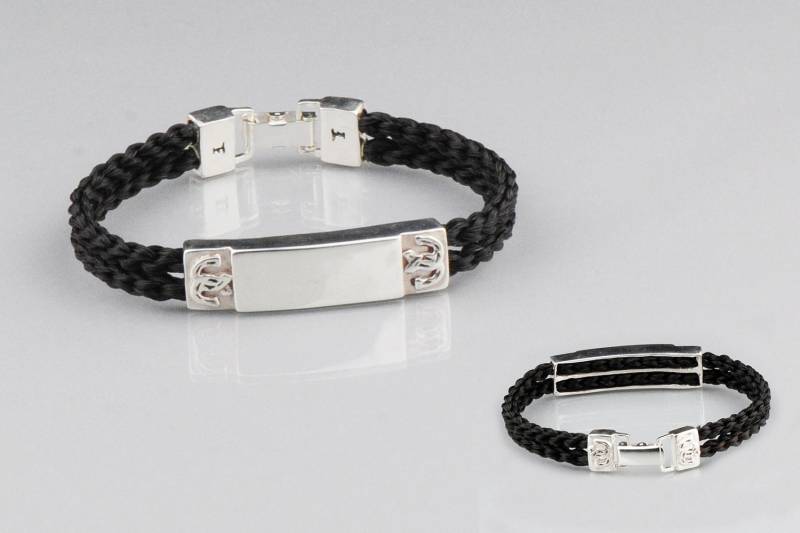 Pferd Haar Andenken Sterling Silber Armband Custom Mould von MaineBellaDesigns