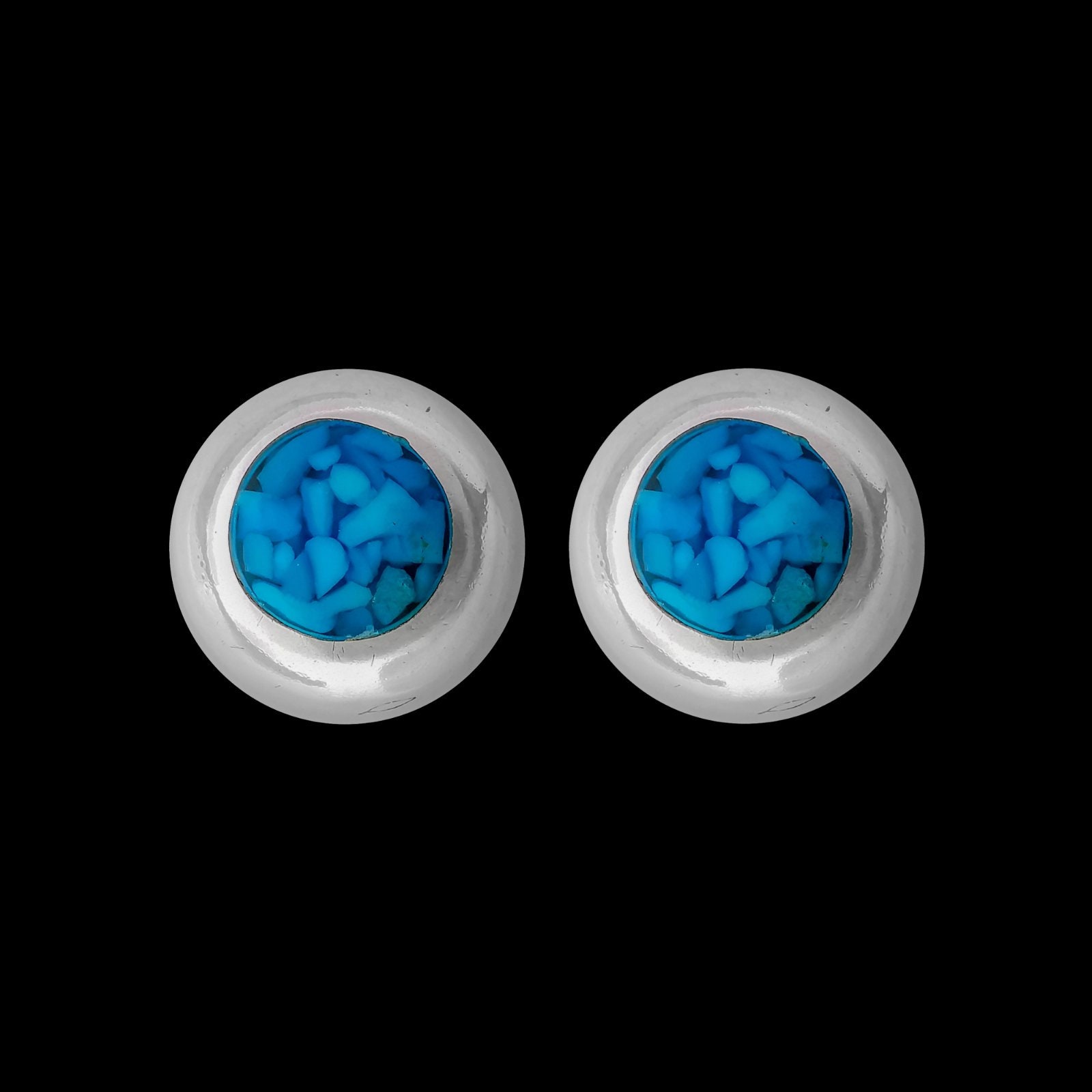 925 Sterling Silber Kreis Ohrringe, Türkis Ohrstecker, Braut Beiträge, Hochzeit 925 Sterling Silber Kreis Ohrringe, Türkis Ohrstecker, Braut Beiträge, Hochzeit von MainlandSilver