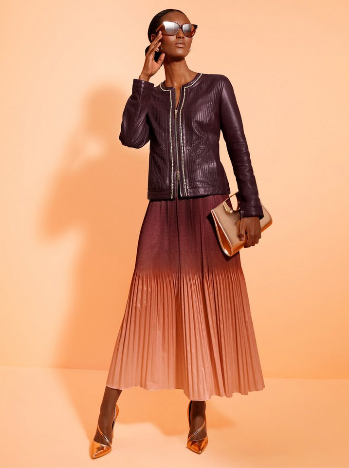 Mainpol Blusenblazer Lederblazer . von Mainpol