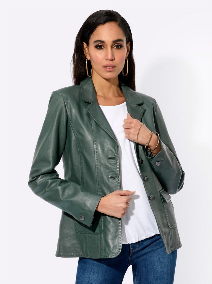 Mainpol Blusenblazer Lederblazer Mainpol Blusenblazer Lederblazer von Mainpol
