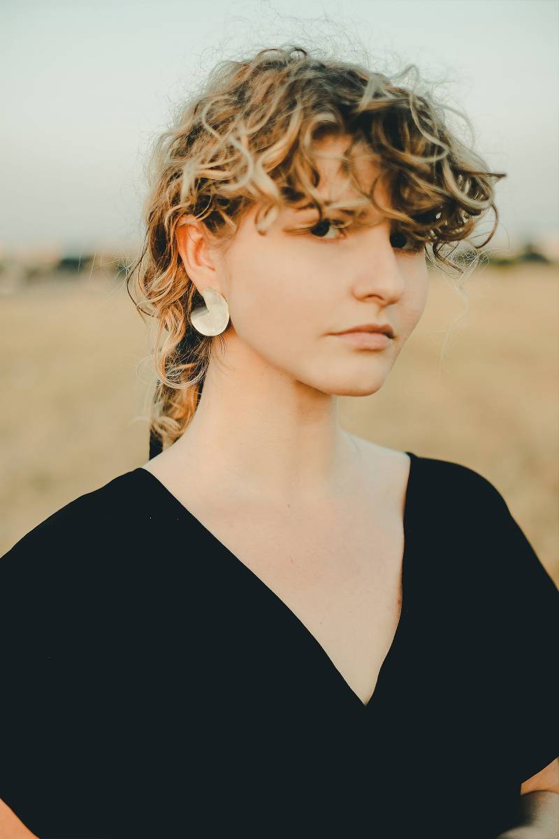 Modernist Silber Ohrringe Große Sterling Ohrstecker Minimalistisch Nickelfrei Matte Handgemacht von MairBerlin