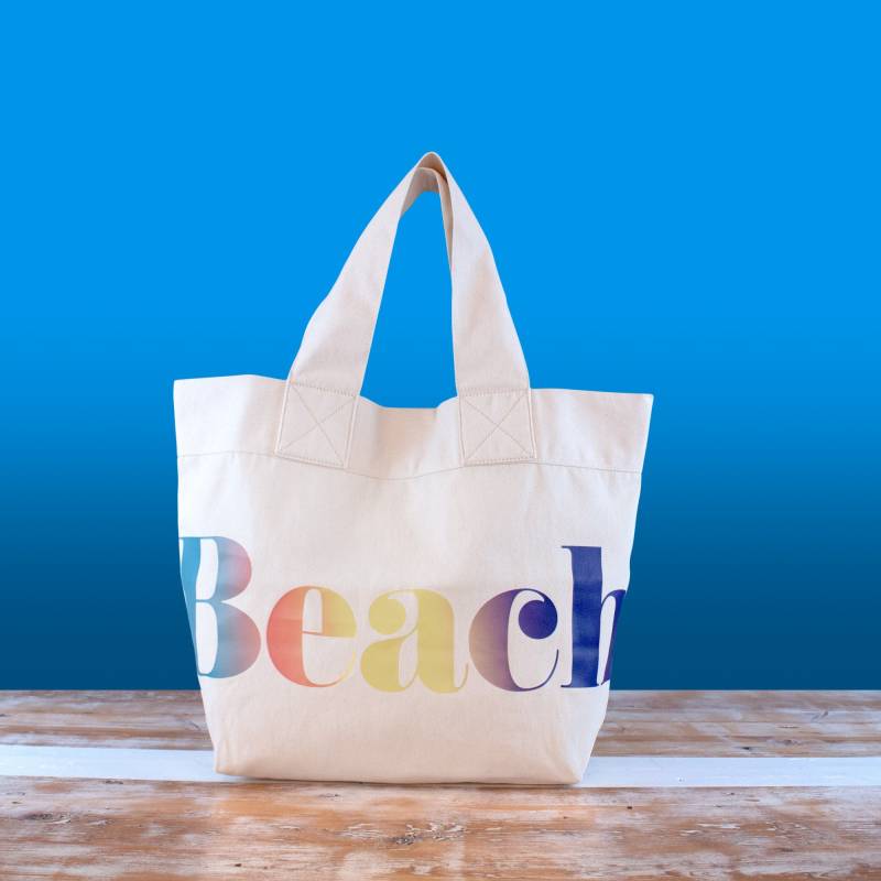 strand Canvas Tote Multi Ombre von MaiseyDesign