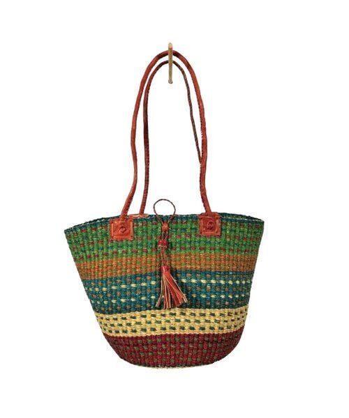 Maishameanslife Bolga Schultertasche - Einkaufs- & Handtasche - 30cm von Maishameanslife