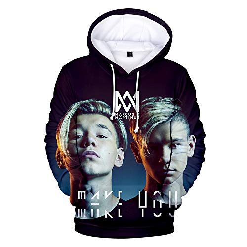 Maisley Marcus&Martinus Kapuzenpullover Beiläufig Sport Hoodies Twins Sänger Mode Frühling und Sommer lose Pullover Sweatshirt von Maisley