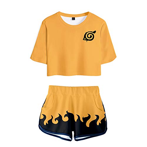Maisley T-Shirt & Kurze Hose Sport Set Anime Uchiha Clan Syarinngann Ninjia Estampado Fans Shorts & Top Sets von Maisley