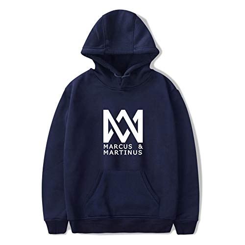 Marcus and Martinus Kapuzenpullover Unisex Winter Warm Langarm Mit Tasche mit Kordelzug Hoodie Pullover Outerwear Fashion Drucken Muster Sweatshirt Casual Sweatjacke von Maisley