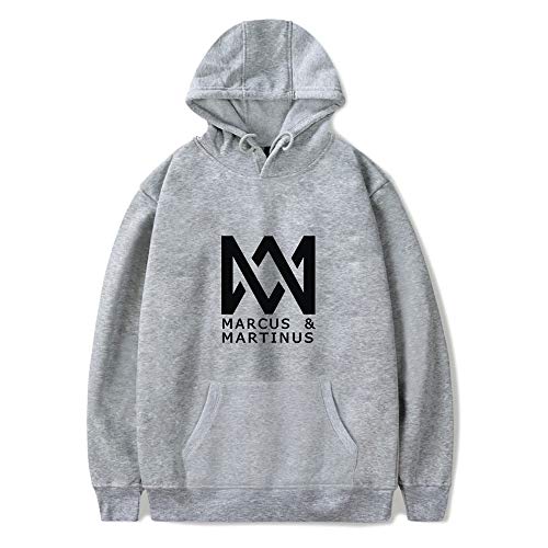 Marcus and Martinus Kapuzenpullover Unisex Winter Warm Langarm Mit Tasche mit Kordelzug Hoodie Pullover Outerwear Fashion Drucken Muster Sweatshirt Casual Sweatjacke von Maisley