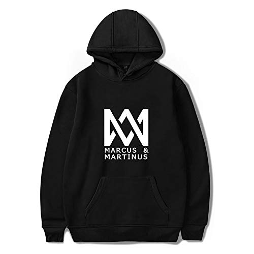 Marcus and Martinus Kapuzenpullover Unisex Winter Warm Langarm Mit Tasche mit Kordelzug Hoodie Pullover Outerwear Fashion Drucken Muster Sweatshirt Casual Sweatjacke von Maisley