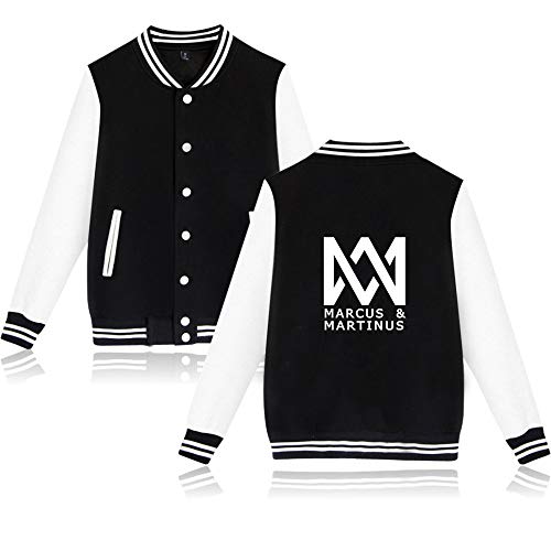 Marcus and Martinus Twin Brother Singer Unisex Baseball Jacke Langarm Stehkragen Jacke Blouson Print Kapuze Winter Warm Sweatshirt Sweatjacke Baseball Uniform Marcus and Martinus Twin Brother Singer Unisex Baseball Jacke Langarm Stehkragen Jacke Blouson Print Kapuze Winter Warm Sweatshirt Sweatjacke Baseball Uniform von Maisley