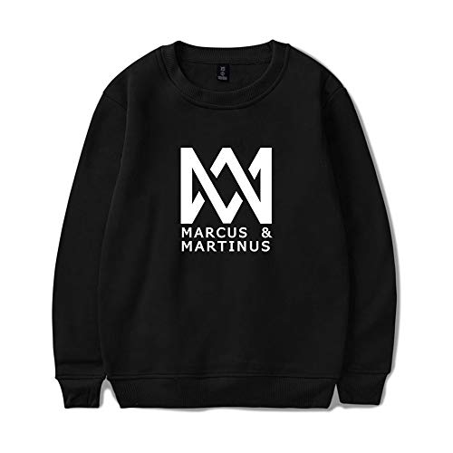 Marcus and Martinus Twin Brother Singer Unisex Pullover Rundhals Winter Warm Langarm Pullover Outerwear Fashion Drucken Muster Sweatshirt Casual Sweatjacke von Maisley