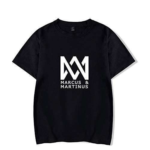 Marcus and Martinus Unisex T-Shirt Print Sommer Twins Sänger Casual Kurzarm Damen/Herren Kleidung von Maisley