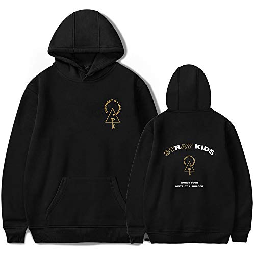 Stray Kids Kapuzenpullover Beiläufig Sport Hoodies District 9: Unlock Concert Changbin Hyunjin Felix Seungmin Jeongin Jisung Minho Woojin BangChan Mode Frühling und Sommer lose Pullover Sweatshirt von Maisley