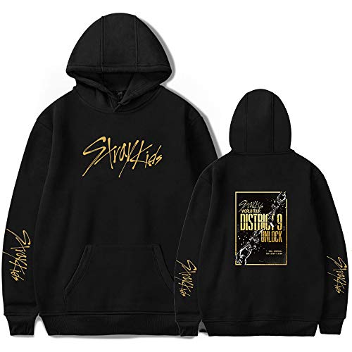 Stray Kids Kapuzenpullover Beiläufig Sport Hoodies District 9: Unlock Concert Changbin Hyunjin Felix Seungmin Jeongin Jisung Minho Woojin BangChan Mode Frühling und Sommer lose Pullover Sweatshirt von Maisley