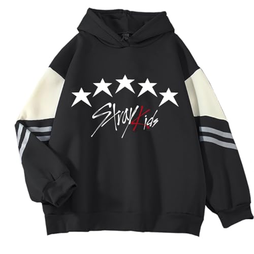 Stray Kids Kapuzenpullover Sport Pullover BangChan Lee Know Changbin Hyunjin Han Felix Seungmin I.N Fashion Hoodie Loose Lässiges Sweatshirt Tops von Maisley