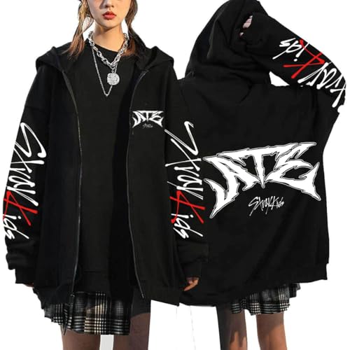Stray Kids Kapuzenpullover mit Reißverschluss Domin ATE Sport Pullover BangChan Lee Wissen Changbin Hyunjin Han Felix Seungmin I.N Mode Lose Sweatshirt Tops Stray Kids Kapuzenpullover mit Reißverschluss Domin ATE Sport Pullover BangChan Lee Wissen Changbin Hyunjin Han Felix Seungmin I.N Mode Lose Sweatshirt Tops von Maisley