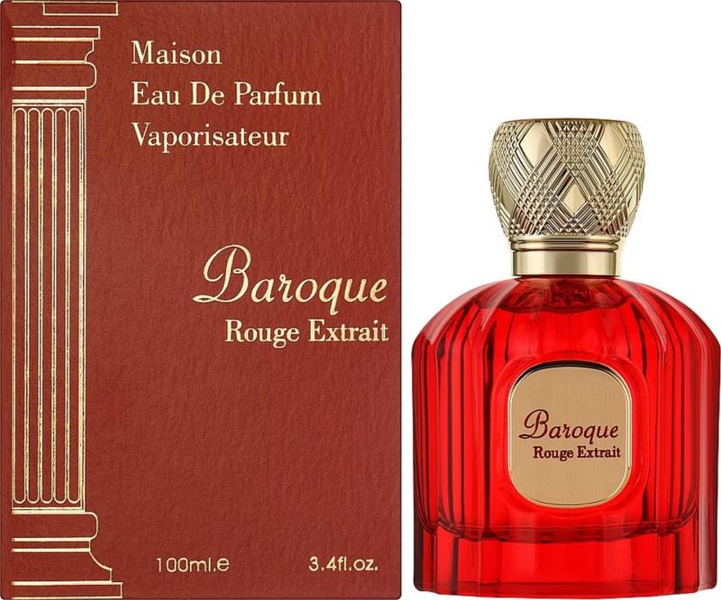 Maison Alhambra Eau de Parfum Baroque Rouge Extrait Unisex Damen & Herren EDP Spray, MAISON ALHAMBRA, Damenparfüm, Glasflakon, Herrenparfüm, Unisexduft von Maison Alhambra