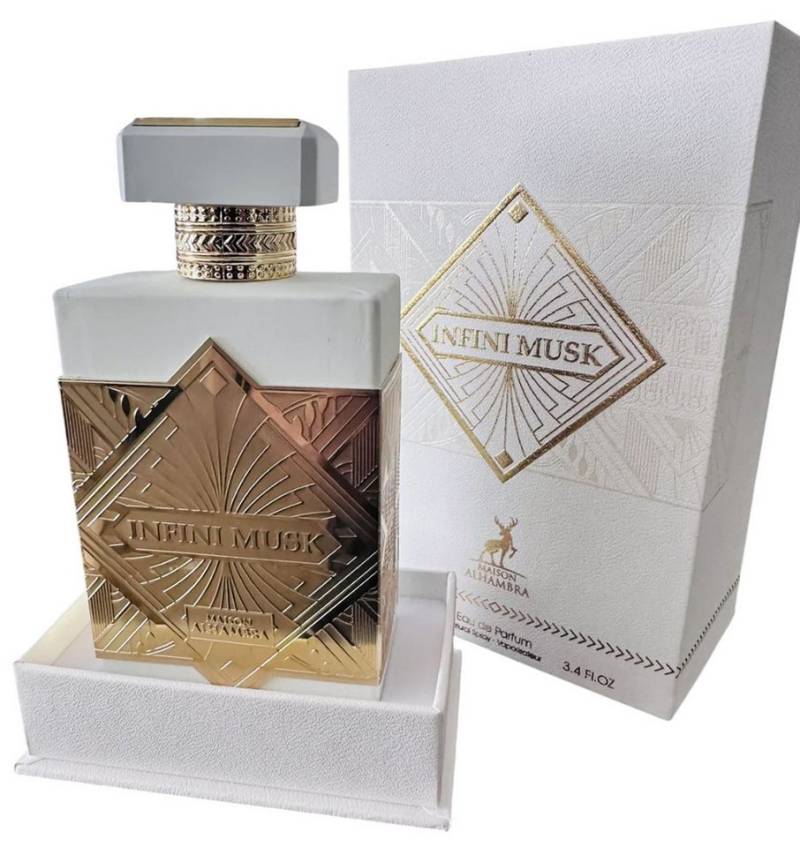 Maison Alhambra Eau de Parfum Infini Musk Unisex Damen & Herren EDP Spray, MAISON ALHAMBRA, Damenparfüm, Glasflakon, Herrenparfüm, Unisexduft von Maison Alhambra