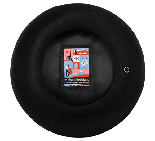 Maison Berblanc - Französische Barett, Baskenmütze wasserabweisend L'élégant - Noir Maison Berblanc - Französische Barett, Baskenmütze wasserabweisend L'élégant - Noir von Maison Berblanc