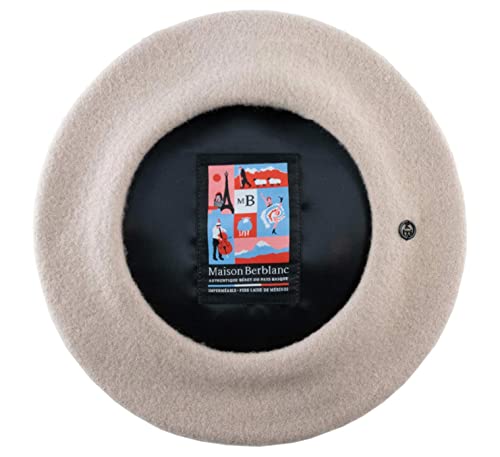 Maison Berblanc - Französische Barett, Baskenmütze wasserabweisend L'élégant - beige Maison Berblanc - Französische Barett, Baskenmütze wasserabweisend L'élégant - beige von Maison Berblanc