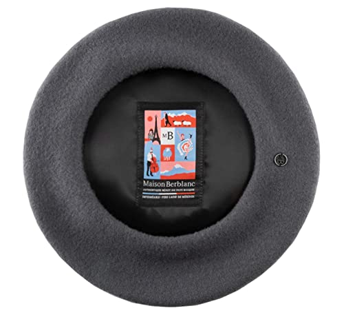 Maison Berblanc - Französische Barett, Baskenmütze wasserabweisend L'élégant - gris von Maison Berblanc