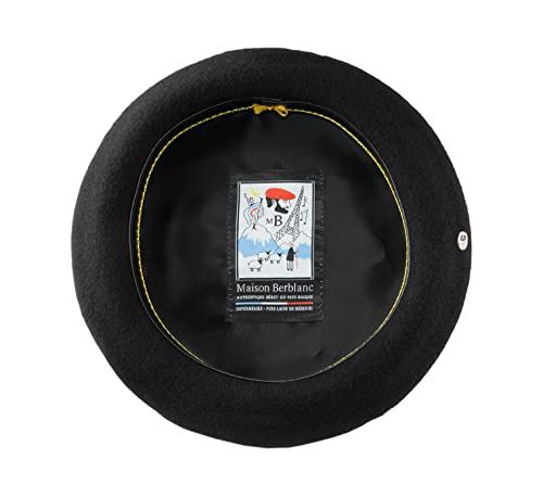 Maison Berblanc - Französische Barett, Baskenmütze wasserabweisend Le Tradition - Size 59 cm - Noir Maison Berblanc - Französische Barett, Baskenmütze wasserabweisend Le Tradition - Size 59 cm - Noir von Maison Berblanc