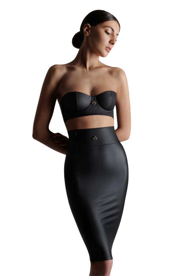 Maison Close Bleistiftrock Bleistift Rock Chambre Noire mit Reißverschluss L von Maison Close