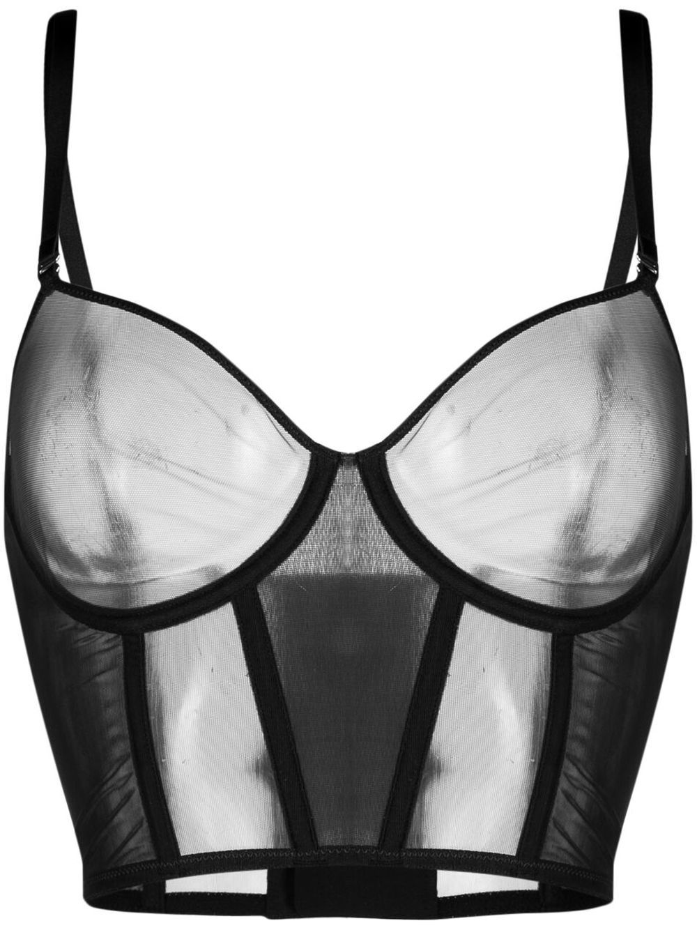 Maison Close L'Amoureuse Soutien Gorge Bustier - Schwarz von Maison Close