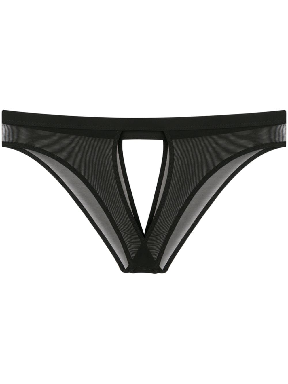 Maison Close 'Pure Tentation' Slip mit Cut-Out - Schwarz von Maison Close