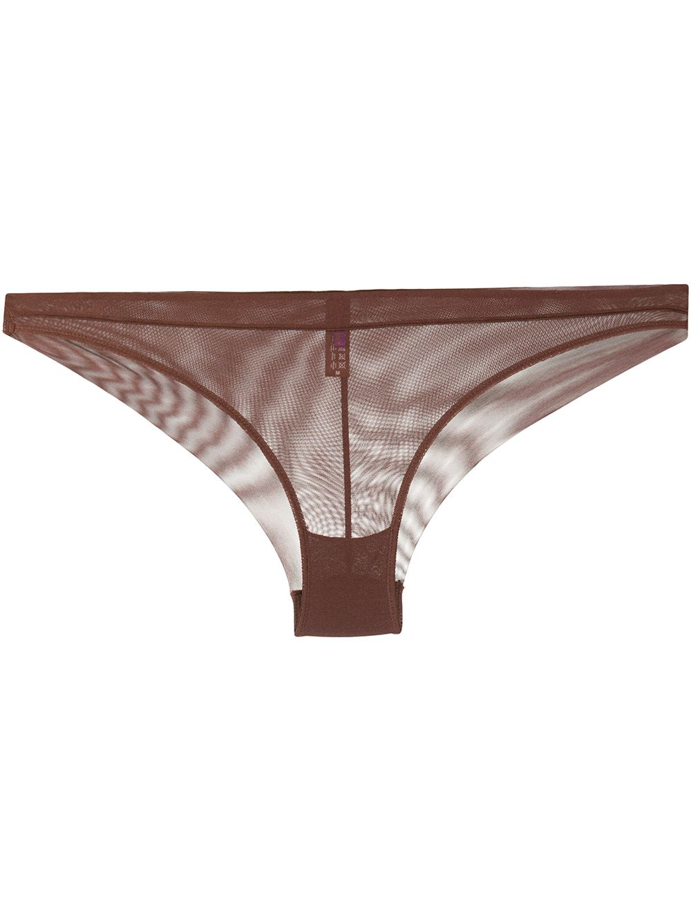 Maison Close Slip in Netzoptik - Braun von Maison Close