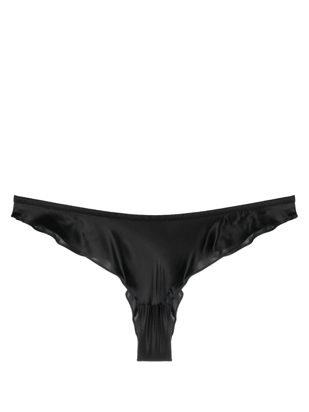 Maison Close Slip mit Satin-Finish - Schwarz von Maison Close