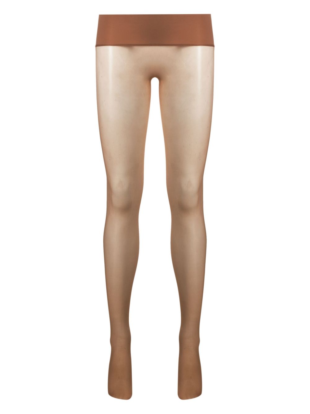 Maison Close Strumpfhose mit Logo-Print - Nude von Maison Close