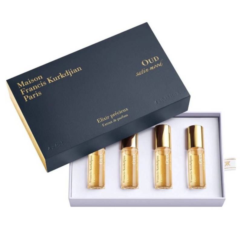 Maison Francis Kurkdjian Körperpflegeduft Oud Satin Mood - Parfümextrakt 4 x 4 ml (Roll-On) von Maison Francis Kurkdjian