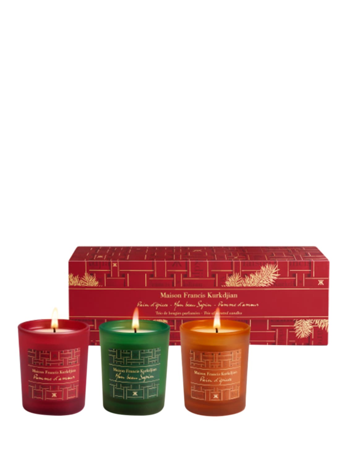 Maison Francis Kurkdjian Trio Candle Set Duftkerzen-Set 225 g von Maison Francis Kurkdjian