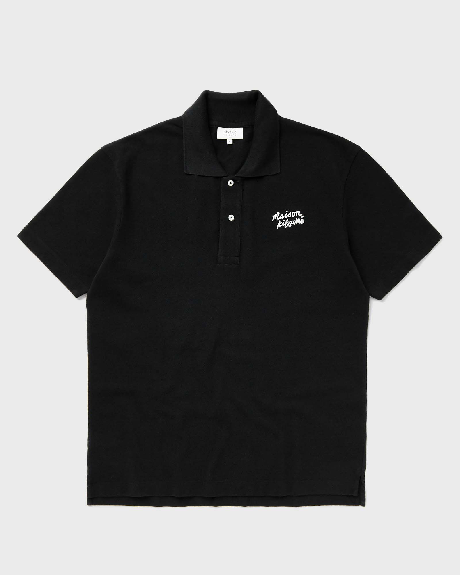 MAISON KITSUNE HANDWRITING COMFORT POLO men Polos black in Größe:M von Maison Kitsune