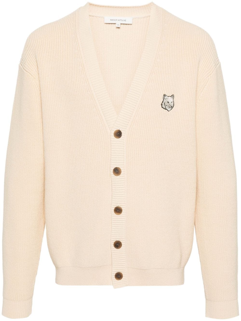 Maison Kitsuné Baby Fox Cardigan - Nude von Maison Kitsuné