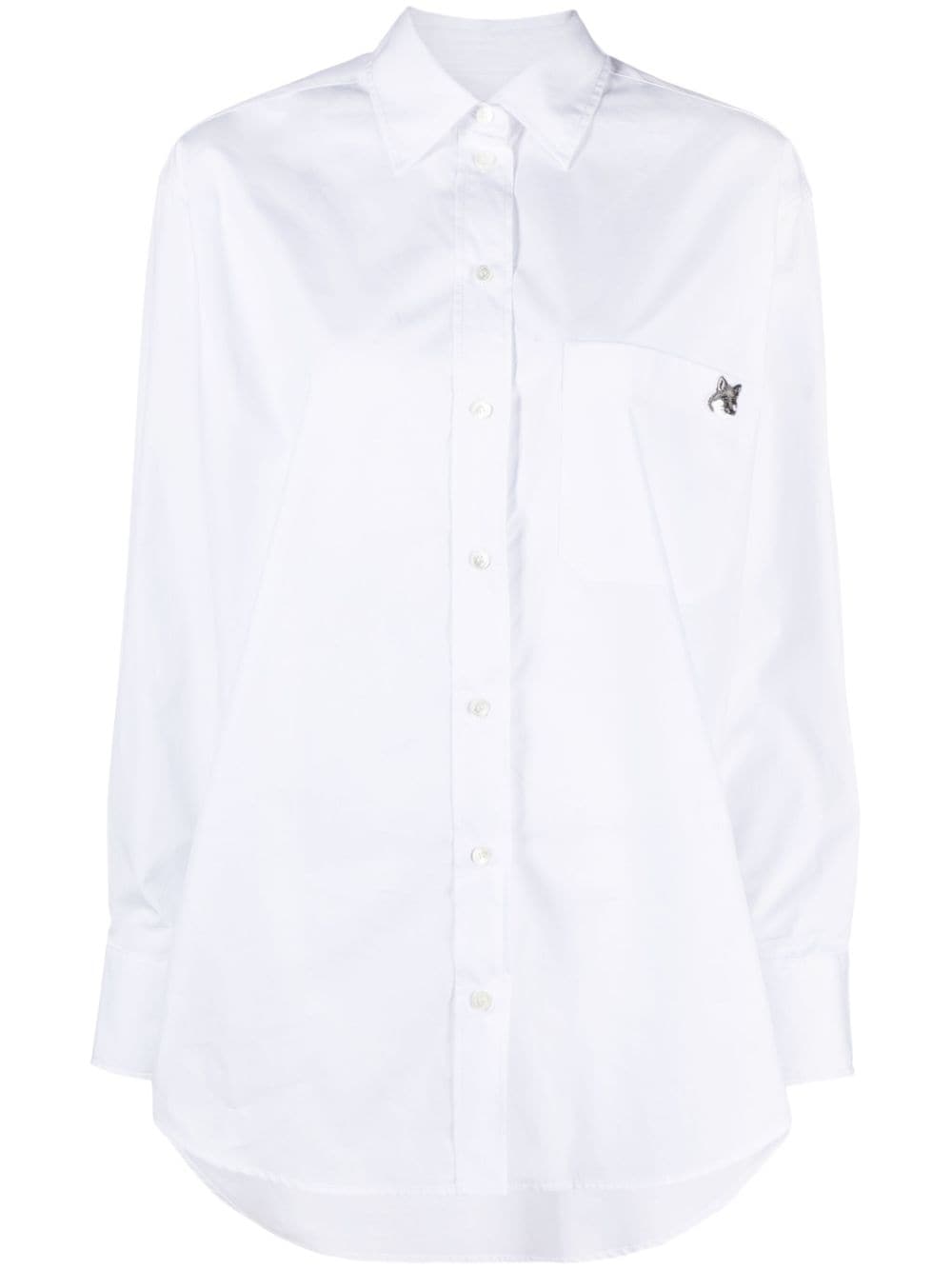Maison Kitsuné Hemd mit Print - Weiß von Maison Kitsuné