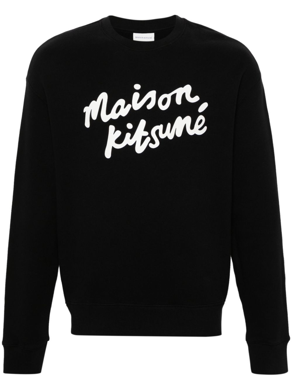 Maison Kitsuné Handwriting Comfort Sweatshirt - Schwarz von Maison Kitsuné