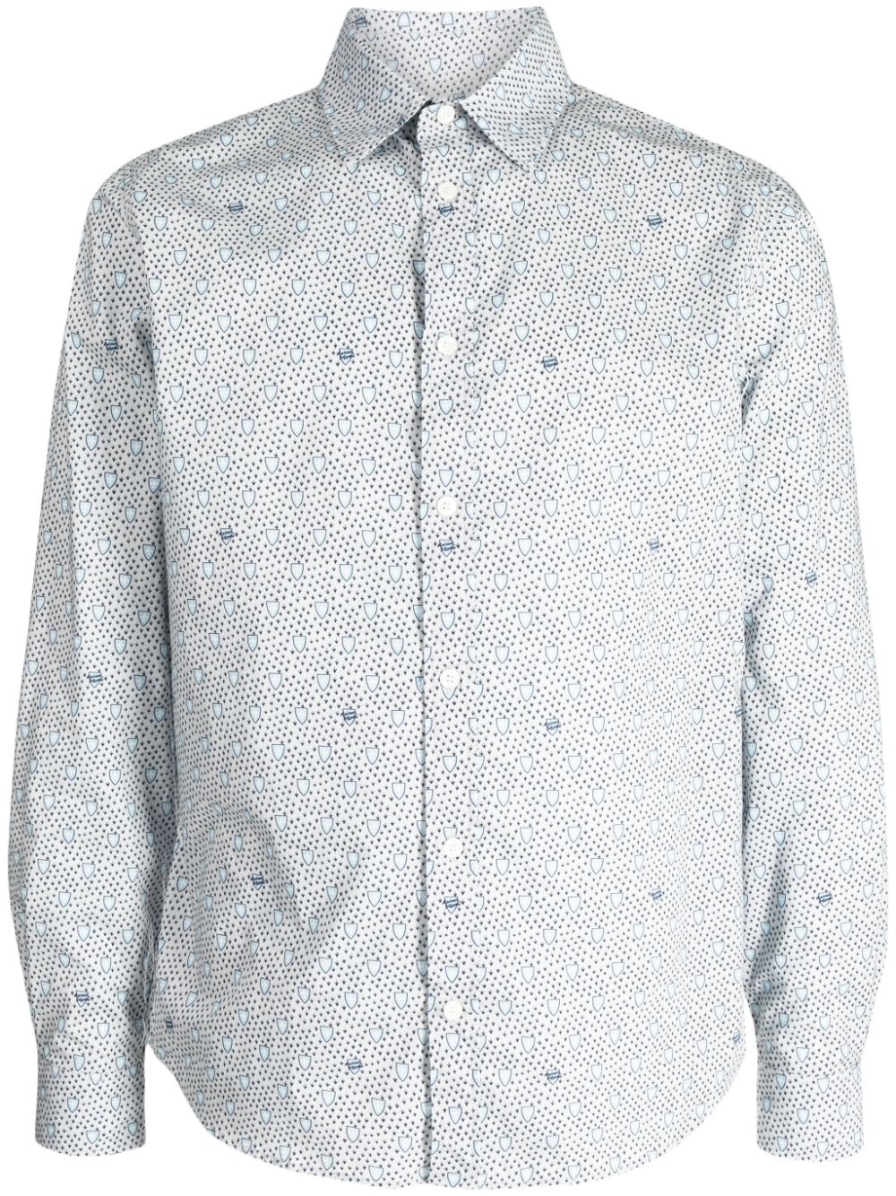 Maison Kitsuné Hemd mit grafischem Print - Blau von Maison Kitsuné