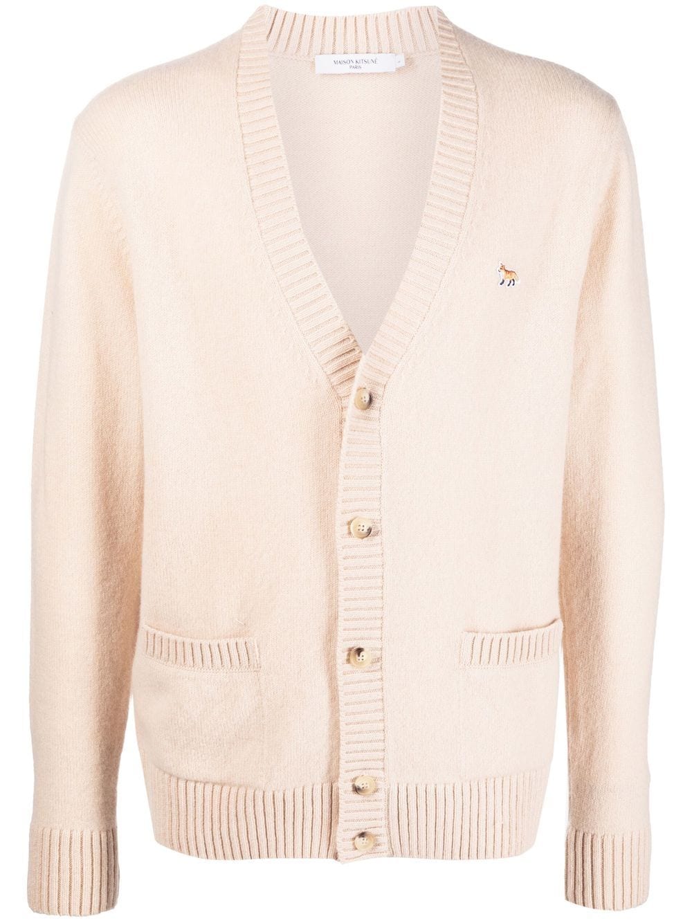 Maison Kitsuné Klassischer Cardigan - Nude von Maison Kitsuné