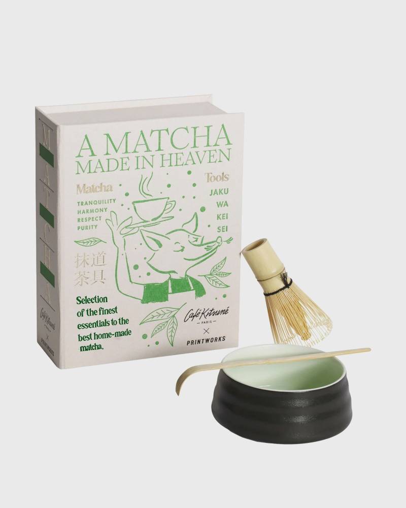 Maison Kitsune MATCHA SET CAFE KITSUNE x PRINTWORKS men Kitchen- & Tableware multi in Größe:ONE SIZE von Maison Kitsune
